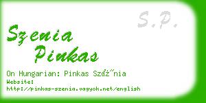 szenia pinkas business card